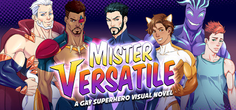 Mister Versatile: A Gay Superhero Visual Novel Logo