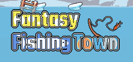 Fantasy Fishing Town Logo