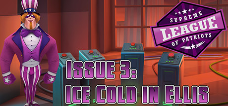 Supreme League of Patriots Issue 3: Ice Cold in Ellis Logo