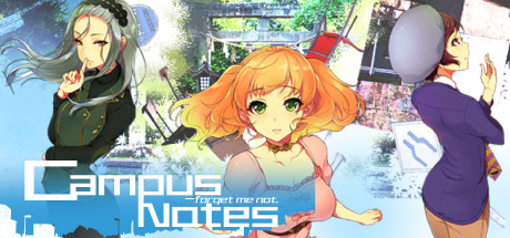 Campus Notes - forget me not. Logo