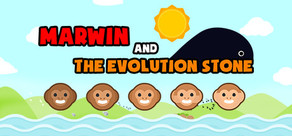 Marwin and The Evolution Stone Logo