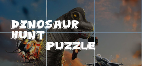 Dinosaur Hunt Puzzle Logo