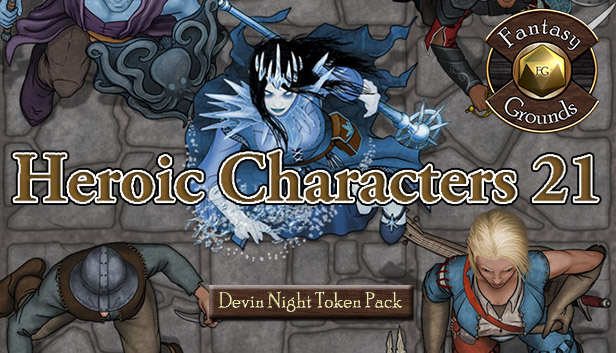 Fantasy Grounds - Devin Night Pack 109: Heroic Characters 21 (Token Pack) Steam capsule image