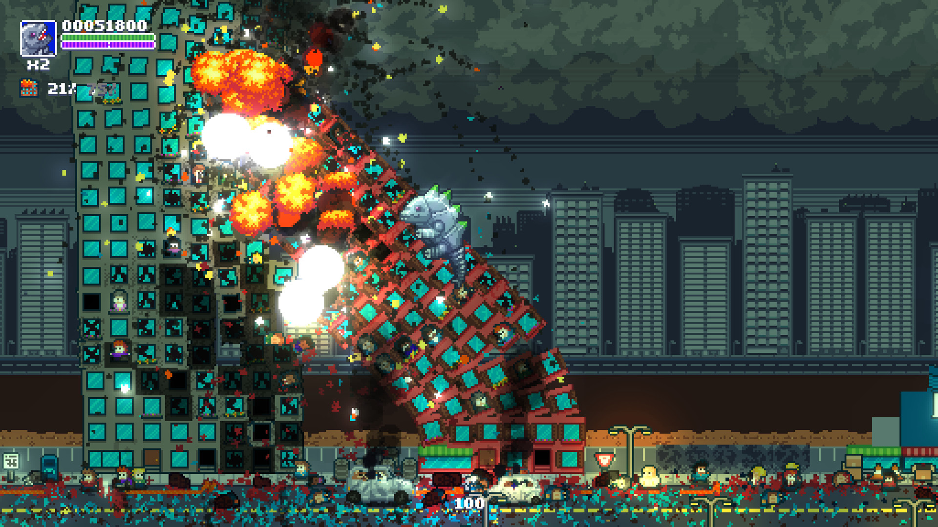 Terror of Hemasaurus Review (PC): Brilliant Kaiju Destruction in Retro 2D –  Nine Over Ten 9/10