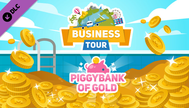 Business tour. Piggybank of gold Steam capsule image