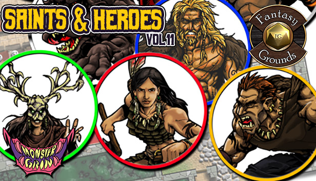 Fantasy Grounds - Saints & Heroes, Volume 11 (Token Pack) Steam capsule image