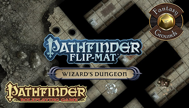 Fantasy Grounds - Pathfinder Flip-Mat: Wizard's Dungeon (Map Pack) Steam capsule image
