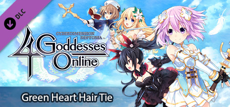 Cyberdimension Neptunia: 4 Goddesses Online - Green Heart Hair Tie header image