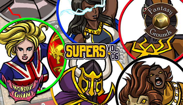 Fantasy Grounds - Supers, Volume 6 (Token Pack) Steam capsule image
