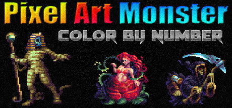 Pixel Art Monster - Color by Number Cover Image