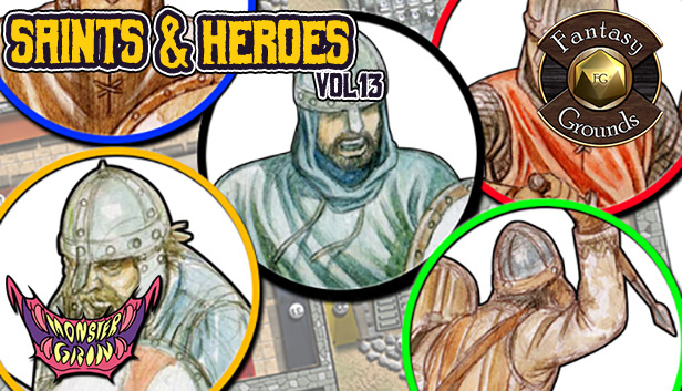 Fantasy Grounds - Saints & Heroes, Volume 13 (Token Pack) Steam capsule image