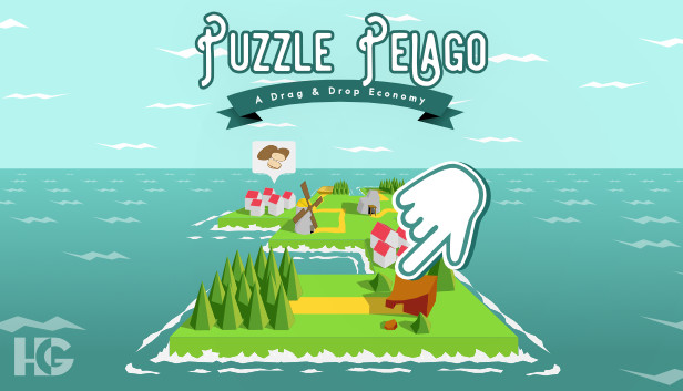 Puzzle Pelago - A Drag & Drop Economy Steam capsule image