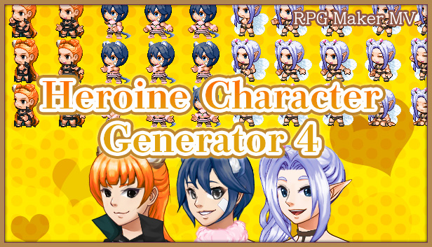 RPG Maker MV - Heroine Character Generator 4 Steam capsule image