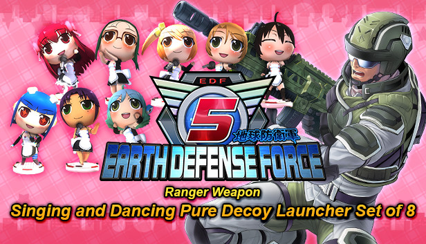 EARTH DEFENSE FORCE 5 - Ranger Weapon: Singing and Dancing Pure Decoy Launcher Set of 8 Steam capsule image
