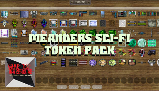 Fantasy Grounds - Meanders Sci-fi Token Pack: Series 1 - Set 2 (Token Pack) Steam capsule image