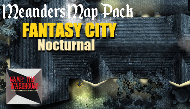 Fantasy Grounds - Meanders Map Pack: Fantasy City Nocturnal (Map Pack) Steam capsule image