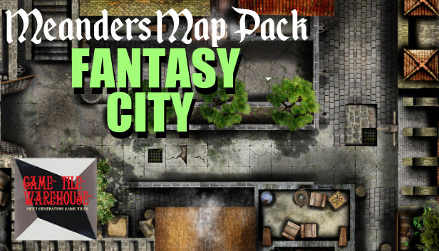 Fantasy Grounds - Meanders Map Pack: Fantasy City Spring Season (Map Pack) Steam capsule image