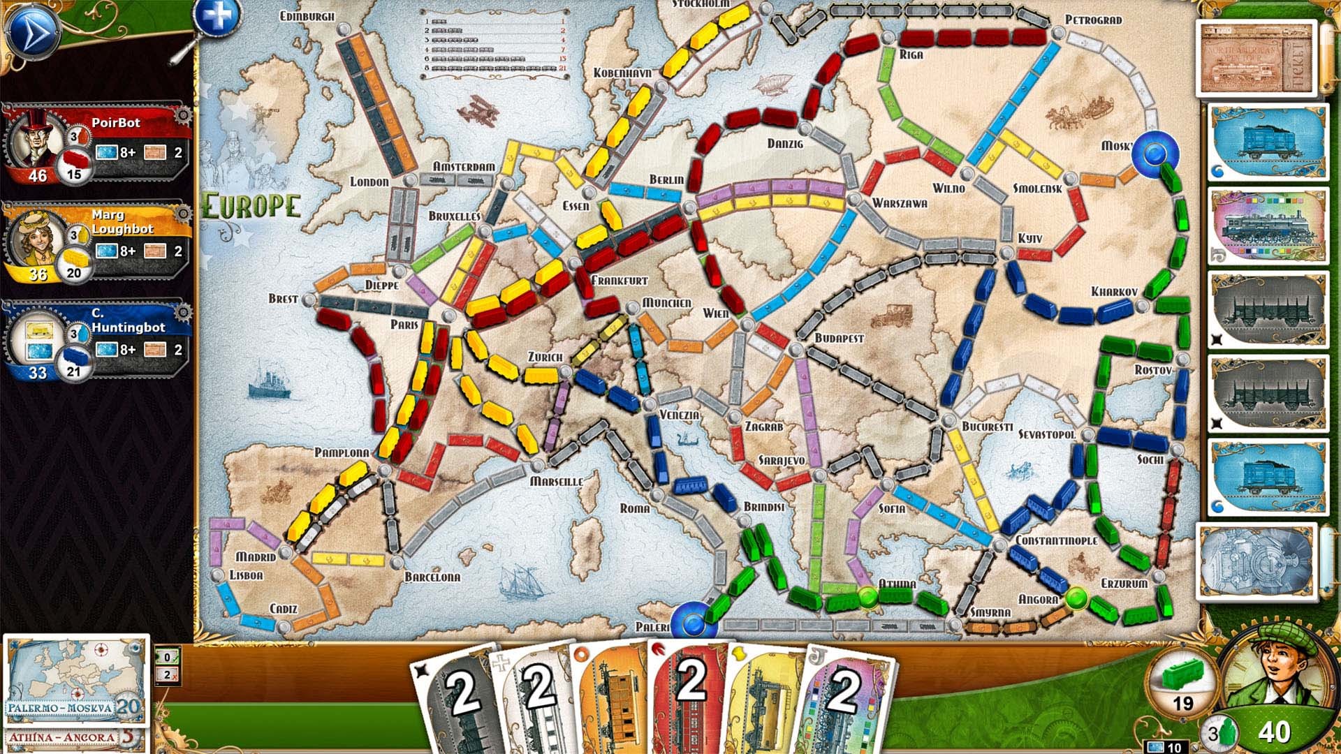 Binnenshuis bijvoorbeeld Rationeel Ticket to Ride - Europe op Steam