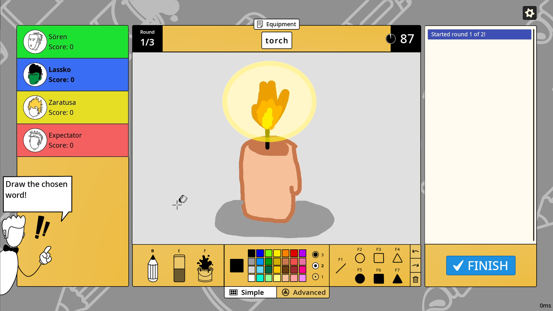 drawing guessing game with friends