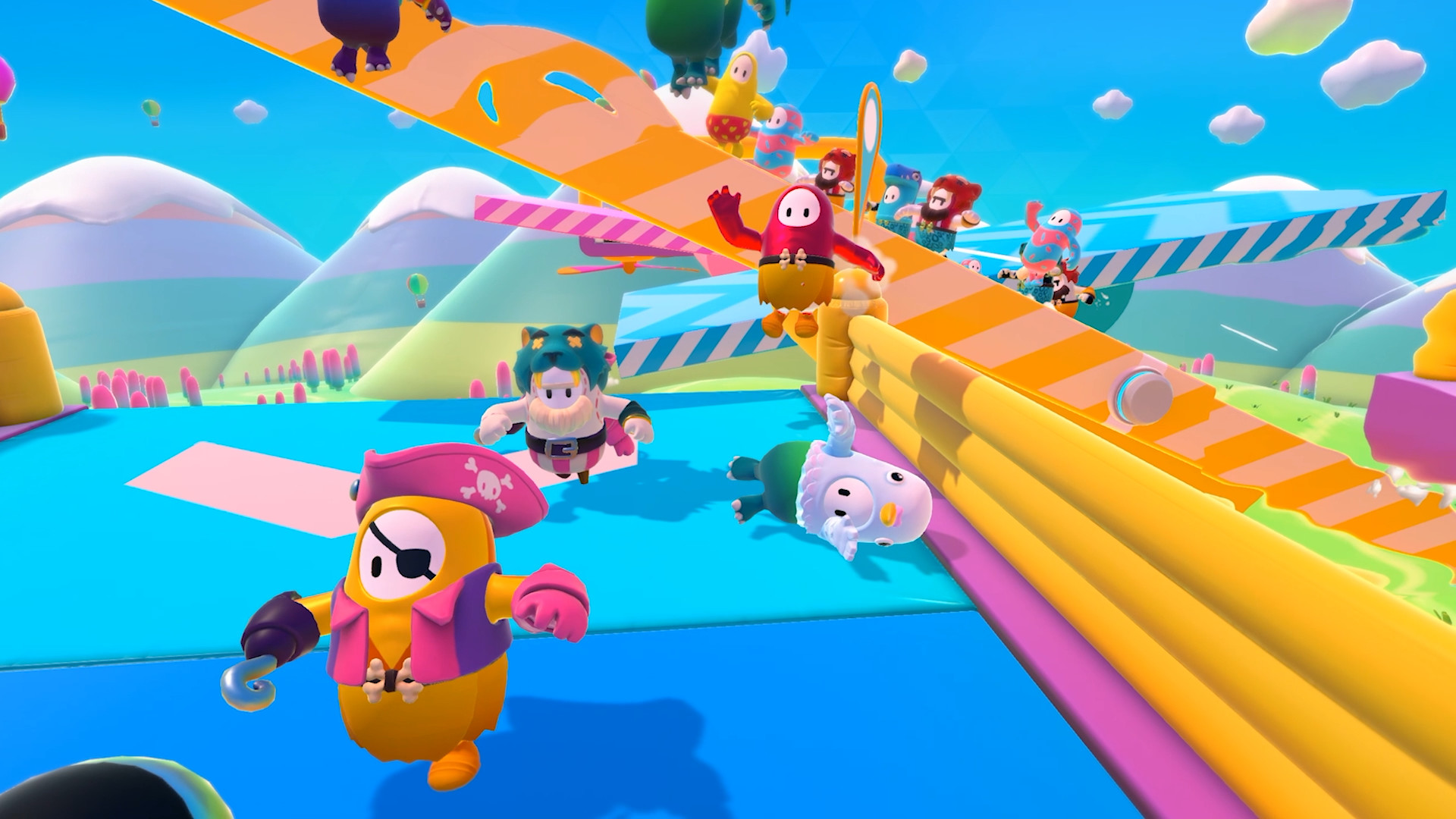 Fall Guys immediately stands out with its goofy visuals and different looking gameplay