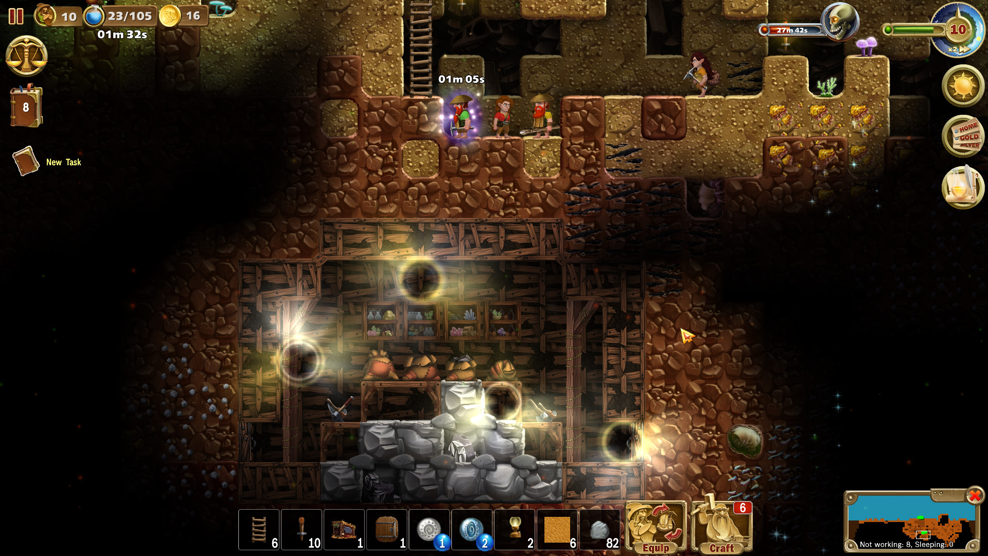 What is the title of this picture ? Craft The World - Abandoned Mines · AppID: 1105371 · SteamDB