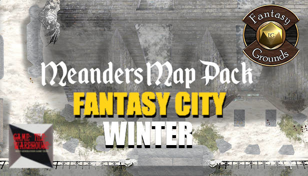 Fantasy Grounds - Meanders Map Pack: Fantasy City Winter (Map Pack) Steam capsule image