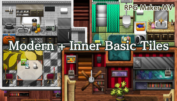 RPG Maker MV - Modern + Inner Basic Tiles Steam capsule image