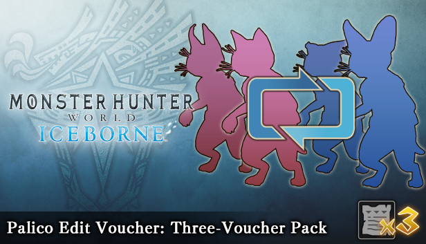 Monster Hunter: World - Palico Edit Voucher: Three-Voucher Pack Steam capsule image