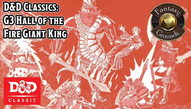 Fantasy Grounds - D&D Classics: G3 Hall of the Fire Giant King (1E) Steam capsule image