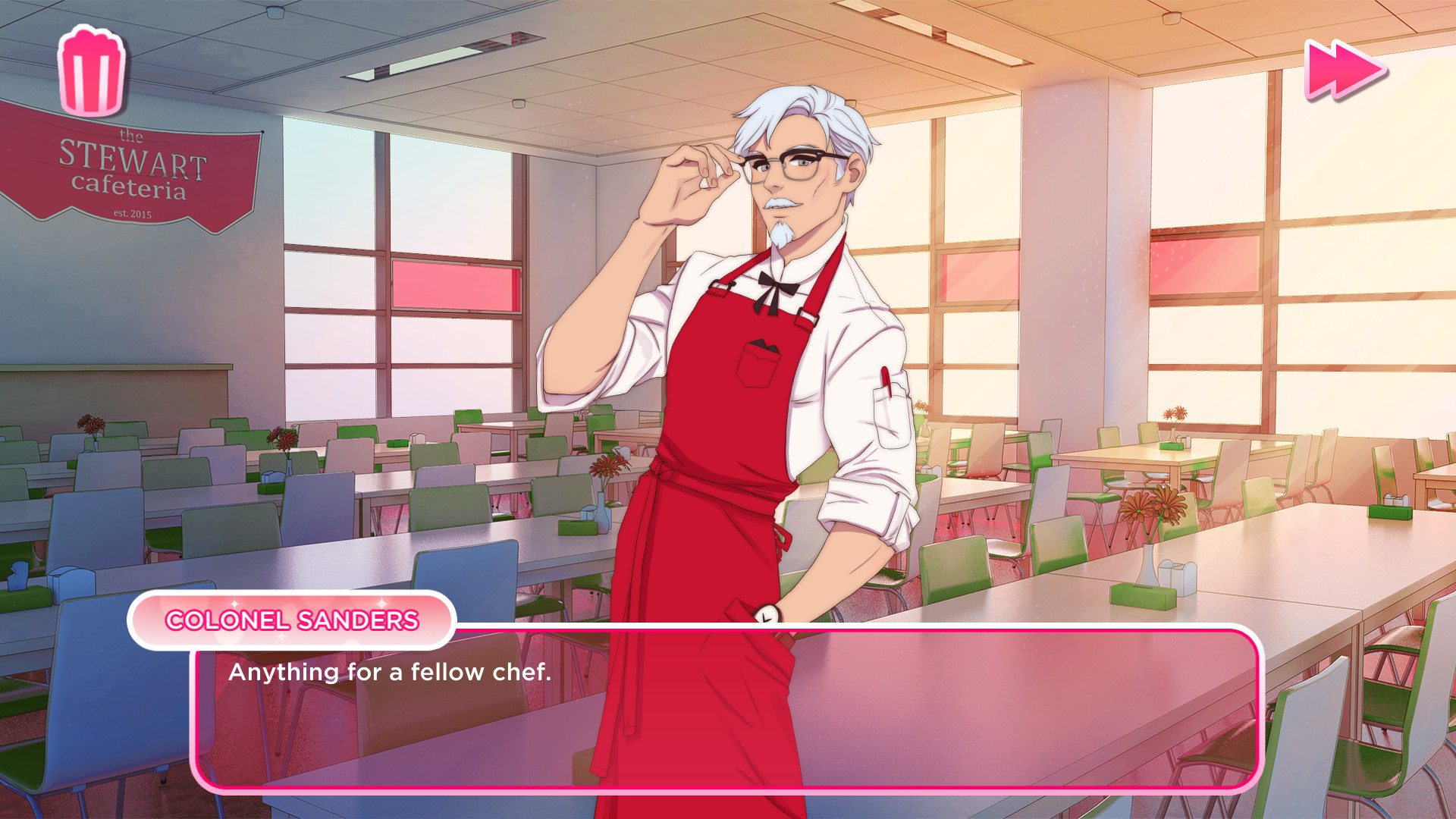 Smooch Colonel Sanders in This Official KFC Dating Sim - IGN
