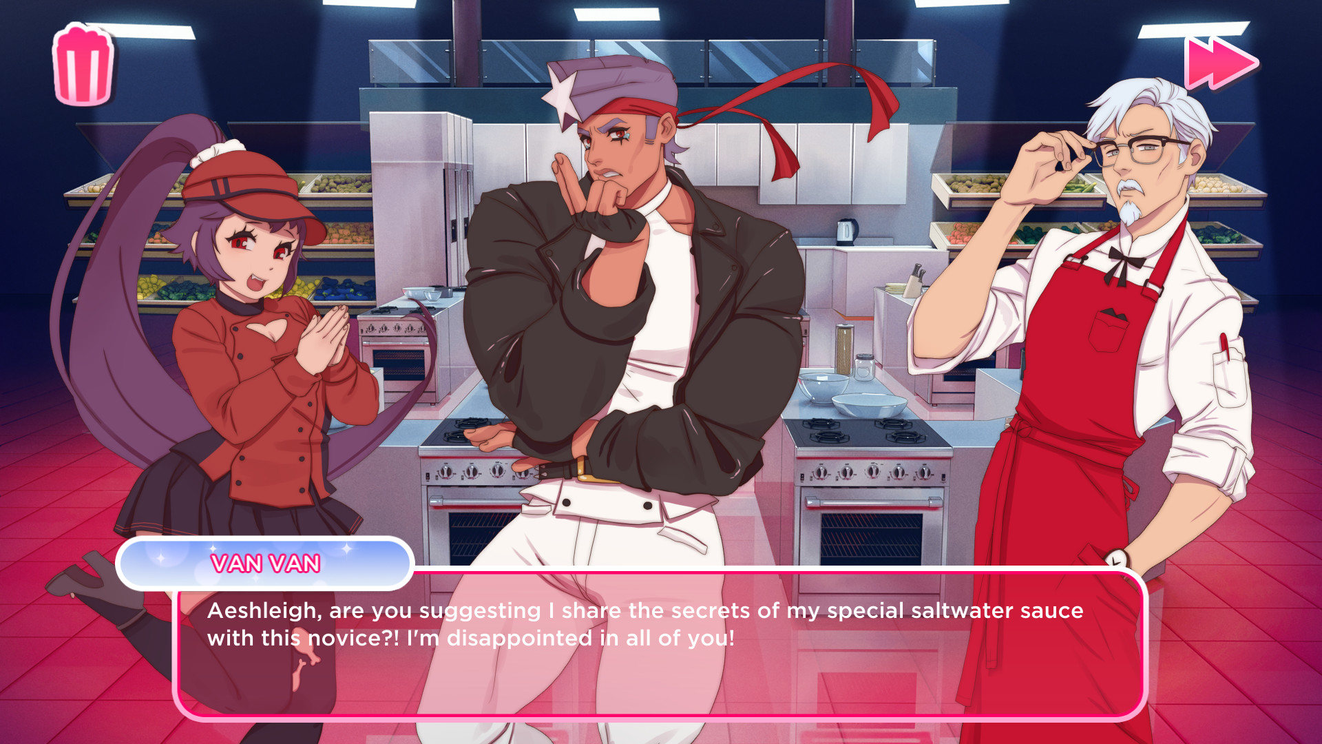 KFC game on Steam has a sexy Colonel Sanders in Food Wars!-like dating  simulator