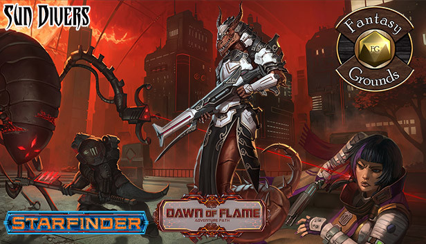 Fantasy Grounds - Starfinder RPG - Dawn of Flame AP 3: Sun Divers (SFRPG) Steam capsule image