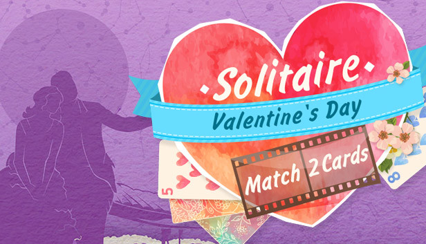 Solitaire Match 2 Cards. Valentine's Day Steam capsule image