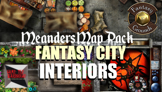Fantasy Grounds - Meander Map Pack: Interior City (Map Pack) Steam capsule image