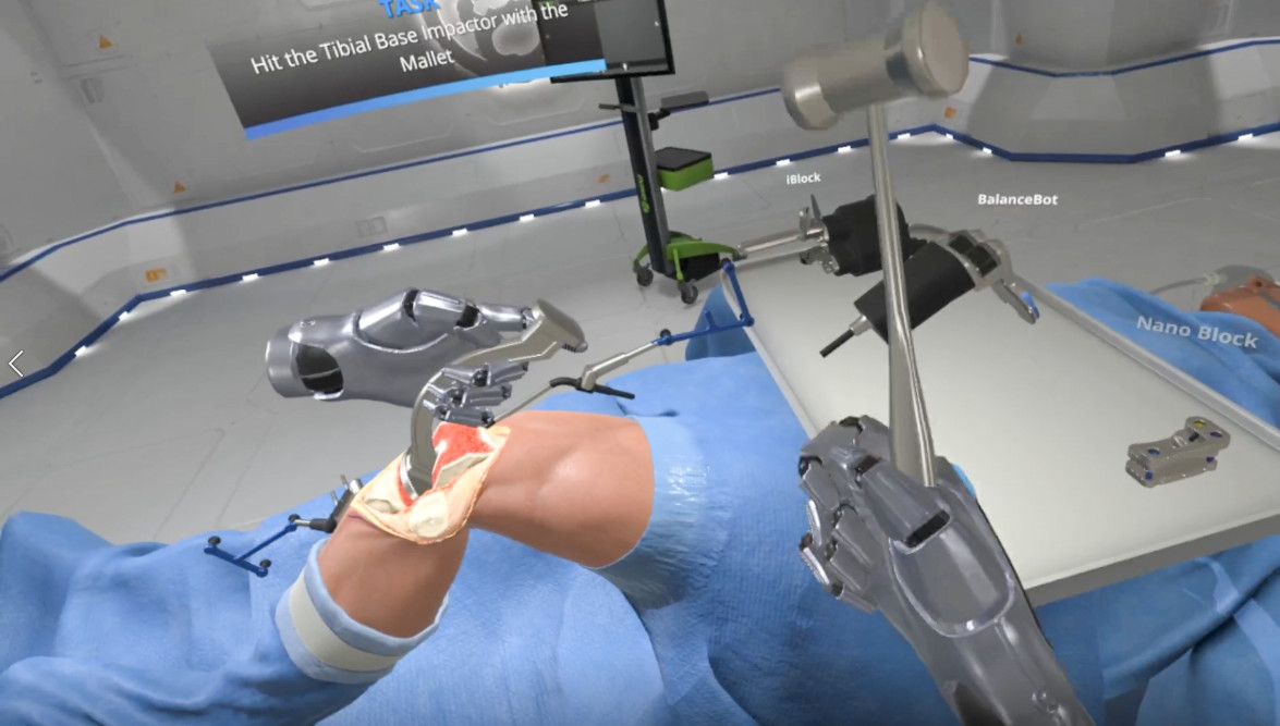 Fazendo uma Cirurgia de Joelho em Realidade Virtual - Wraith VR Knee  Surgery Simulation 