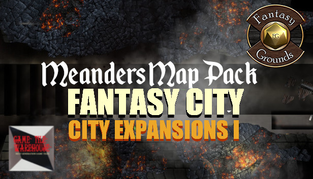 Fantasy Grounds - Meander Map Pack City Expansions I (Map Pack) Steam capsule image