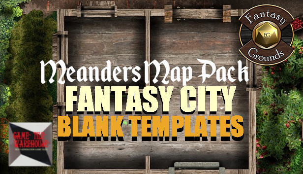 Fantasy Grounds - Meander Map Pack Fantasy City Blank Templates (Map Pack) Steam capsule image