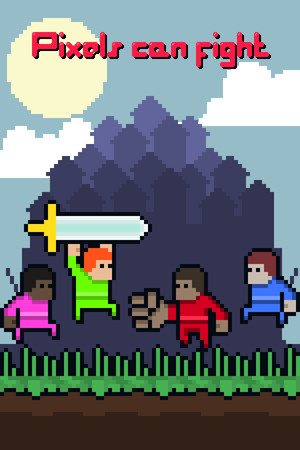 Pixels can fight cover art