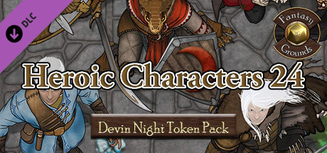 Fantasy Grounds - Devin Night Token Pack 113: Heroic Characters 24 (Token Pack)