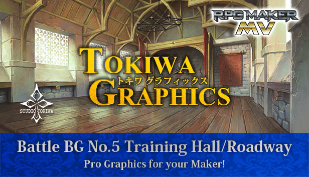 RPG Maker MV - TOKIWA GRAPHICS Battle BG No.5 Training Hall/Roadway Steam capsule image