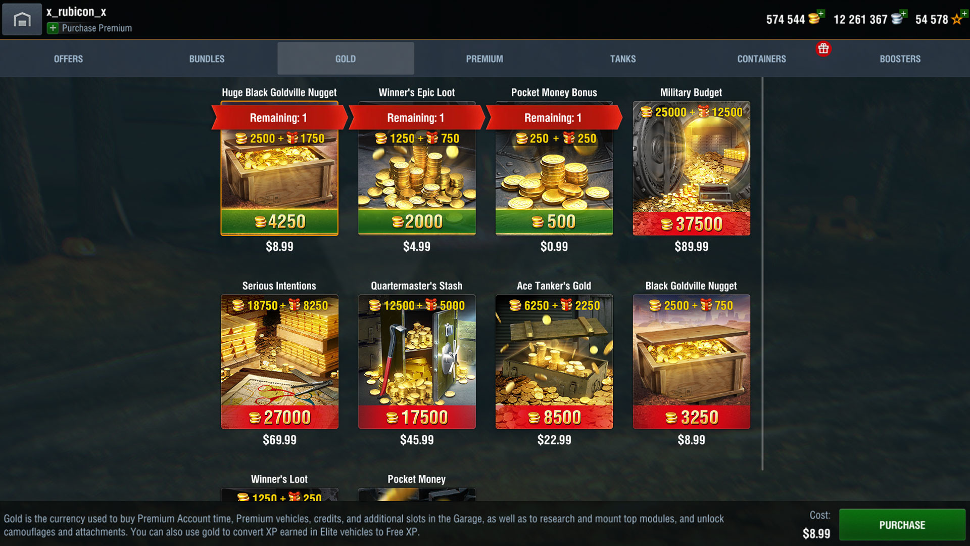 World of Tanks — Premium & Gold: Light Pack on Steam