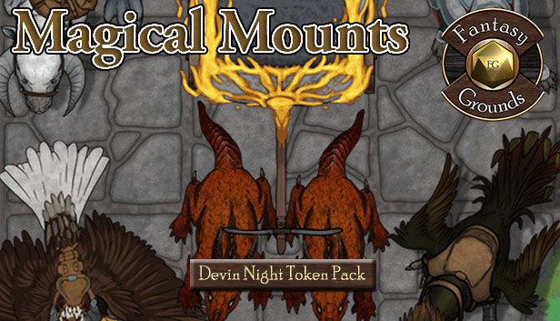 Fantasy Grounds - Devin Night Token Pack #114: Magical Mounts (Token Pack) Steam capsule image