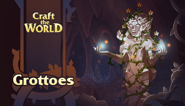 Craft The World - Grottoes Steam capsule image