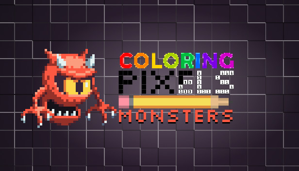 Coloring Pixels - Monsters Pack Steam capsule image