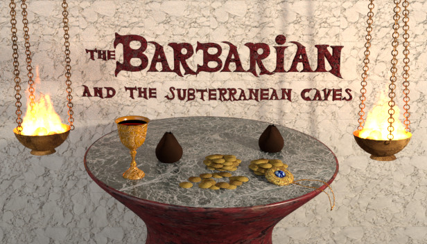 Non-Linear Text Quests - The Barbarian and the Subterranean Caves Steam capsule image