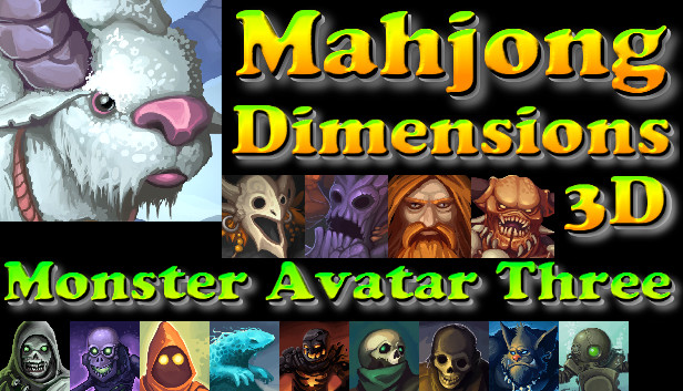Mahjong Dimensions 3D - Monster Avatar Three Steam capsule image