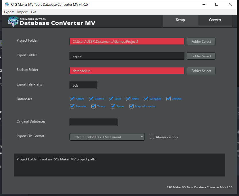 RPG Maker MV Tools - Database ConVerter MV on Steam