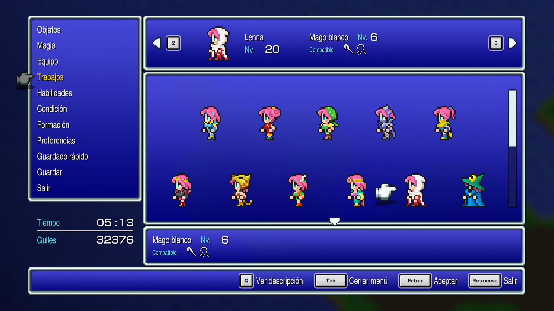 Análisis de Final Fantasy V Pixel Remaster