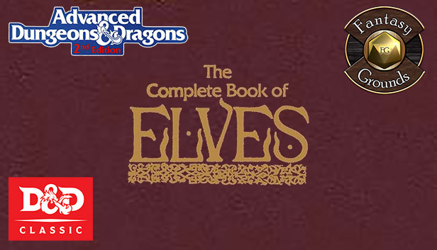 Fantasy Grounds - D&D Classics: PHBR8 The Complete Book of Elves (2E) Steam capsule image