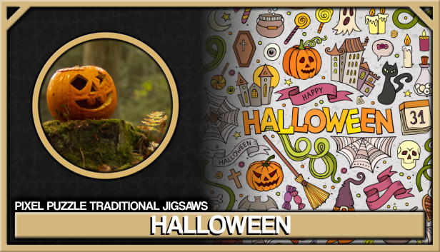Pixel Puzzles Traditional Jigsaws Pack: Halloween Steam capsule image